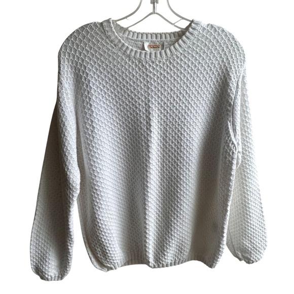 Talbots 100% Cotton Crewneck Sweater Sz Large - Picture 1 of 6